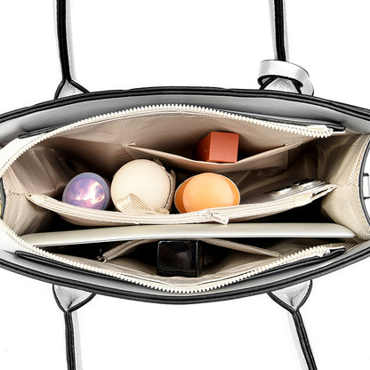 Women Casual Solid Color Large Capacity Handbag