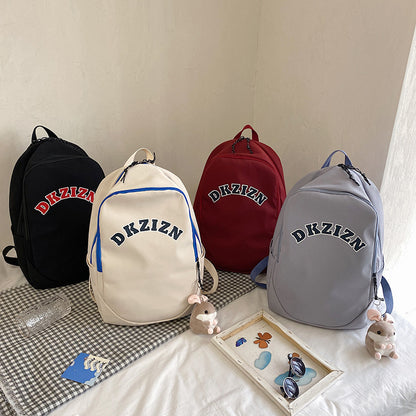 Women Fashion Alphabet Large Capacity Backpack