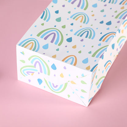 Sac de rangement tendance arc-en-ciel sans poignée, ouverture, emballage, accessoires pour vêtements 