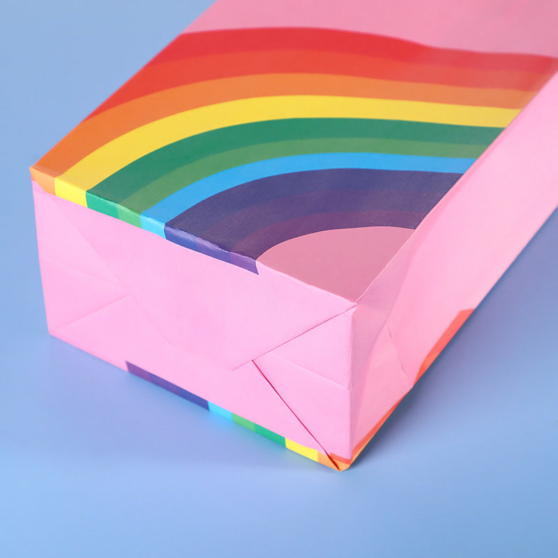 Sac de rangement imprimé arc-en-ciel tendance pour accessoires de vêtements 