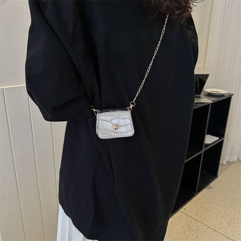 Women Simple Casual Mini Square Chain Crossbody Bag