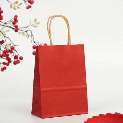 Fashion Creative Solid Color Custom Packaging Bag Clothing Shopping Portable Gift Bag
