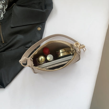 Sac à bandoulière simple et tendance de couleur unie 