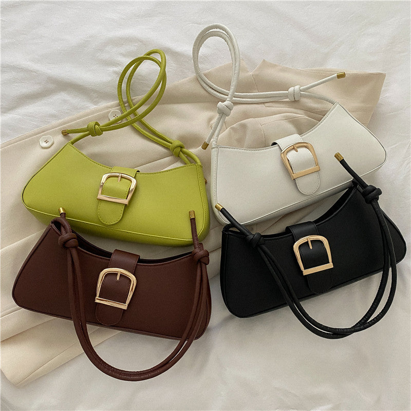 Sac à main tendance couleur unie pour femme 