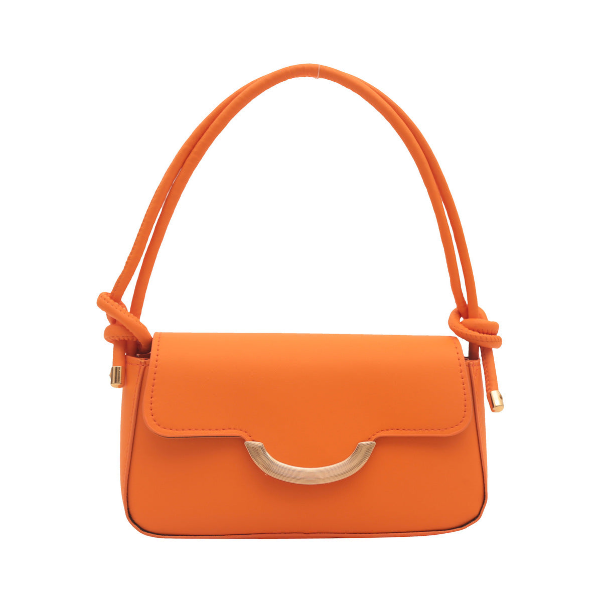 Sac à bandoulière carré simple de couleur unie 