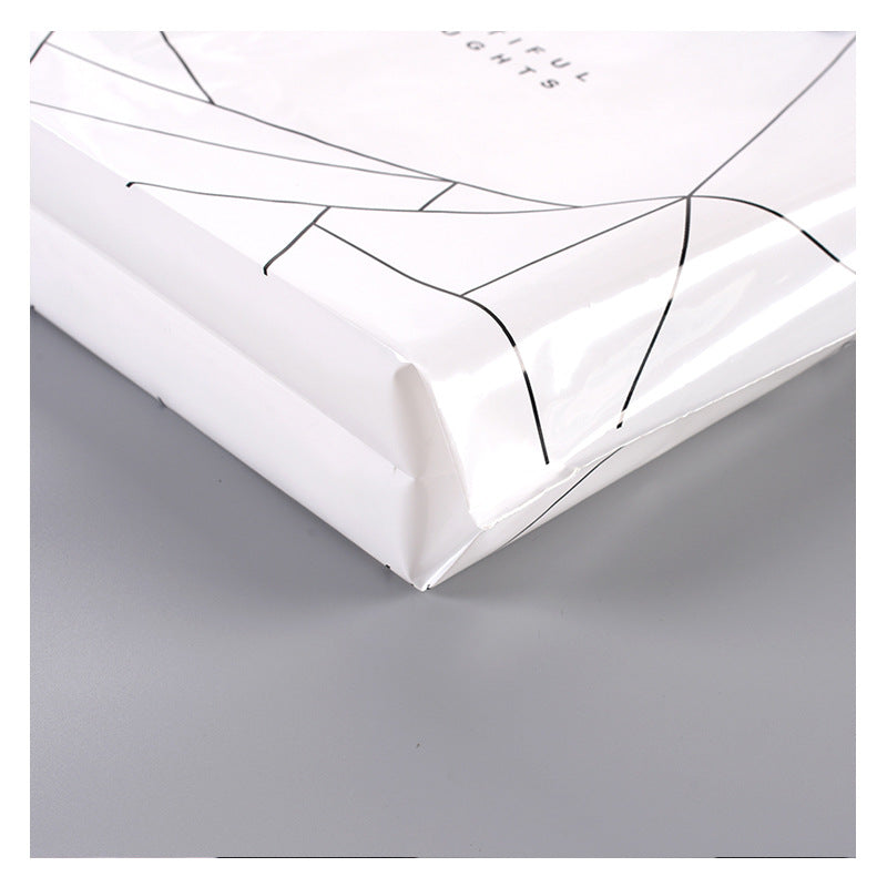 Sac fourre-tout en plastique à motif géométrique simple 