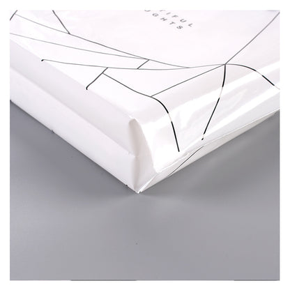 Sac fourre-tout en plastique à motif géométrique simple 