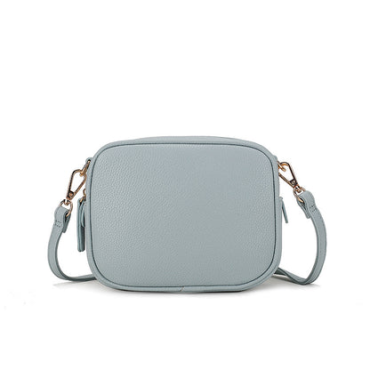 Women Fashion Casual Solid Color Pu Square Crossbody Bag