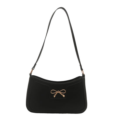 Women Fashion Casual Solid Color Bowknot Shoulder Bag