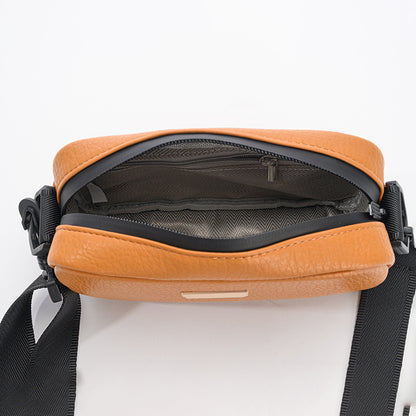 Women Fashionable Simple Solid Color Square PU Crossbody Bag