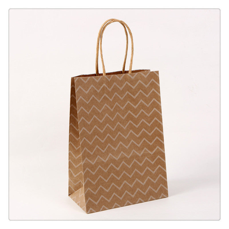 Kraft Milk Tea Takeaway Packaging Shopping Tote Packaging Bag