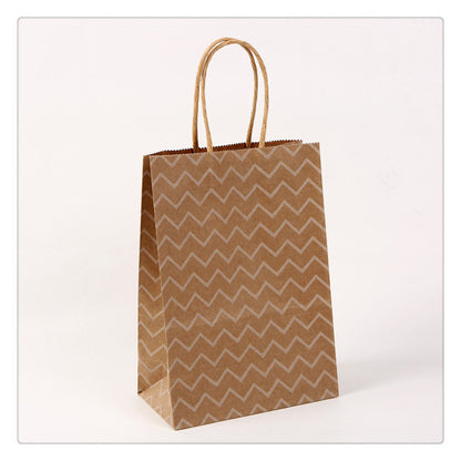 Kraft Milk Tea Takeaway Packaging Shopping Tote Packaging Bag