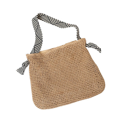 Sac à bandoulière bohème décontracté tissé de grande capacité 