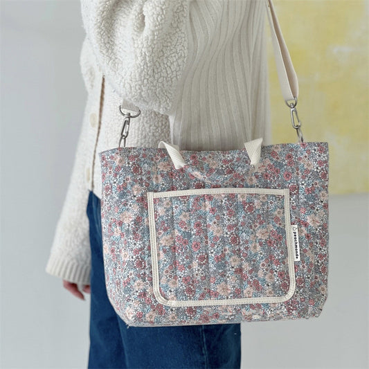 Women Fashion Casual Floral Printed Large Capacity Clutch Shoulder Bag