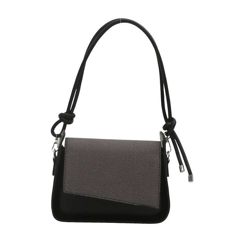 Sac à bandoulière à rabat contrasté tendance 