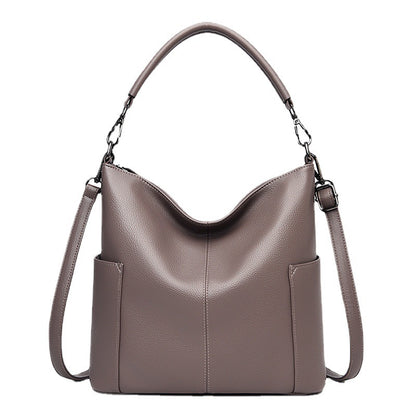 Sac à main élégant et tendance pour femme, sac à bandoulière en cuir souple de grande capacité 