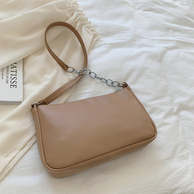 Sac à main tendance pour femme avec fermeture éclair et strass 