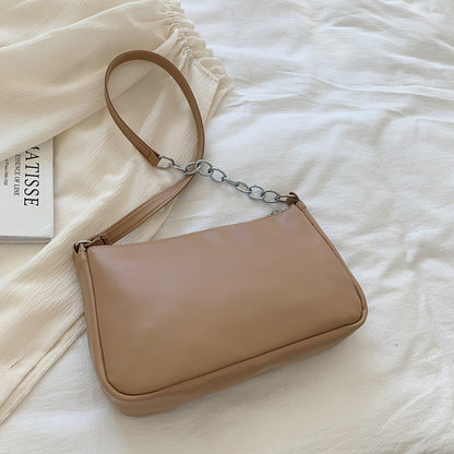 Sac à main tendance pour femme avec fermeture éclair et strass 