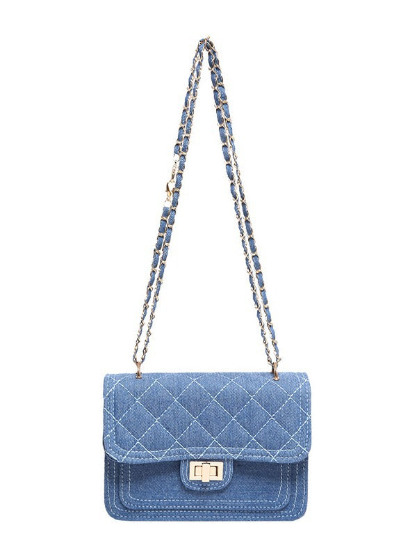 Sac bandoulière en denim simple et tendance 