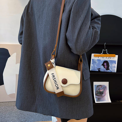 Women Fashion Vintage Flap PU Crossbody Bag