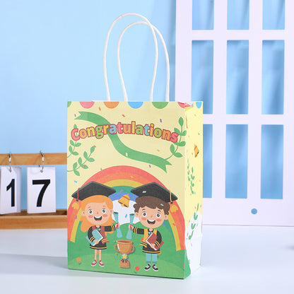 Sac de rangement et d'emballage créatif avec impression multicolore en anglais, dessin animé, accessoires pour vêtements 