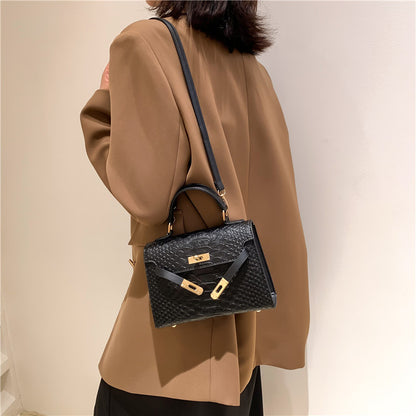 Fashion Solid Color Large Capacity Shoulder Bag