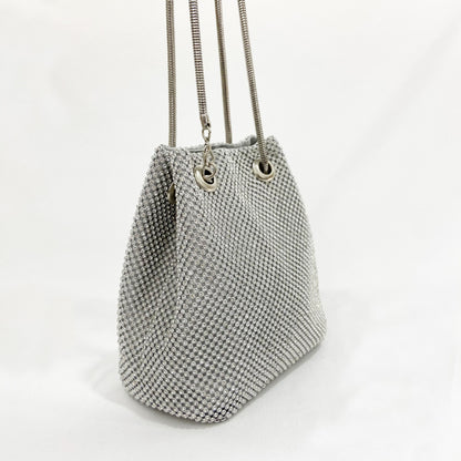 Sac seau décontracté à strass pour femme 