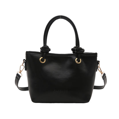 Sac à main rétro couleur unie pour femme, mode automne et hiver 