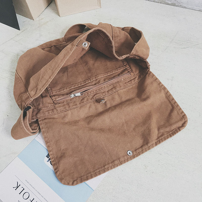 Sac fourre-tout décontracté pour femme, couleur unie, grande capacité, avec poignée à l'épaule 