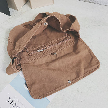 Sac fourre-tout décontracté pour femme, couleur unie, grande capacité, avec poignée à l'épaule 