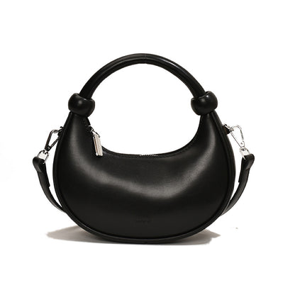 Fashionable Casual Solid Color Portable Shoulder Bag