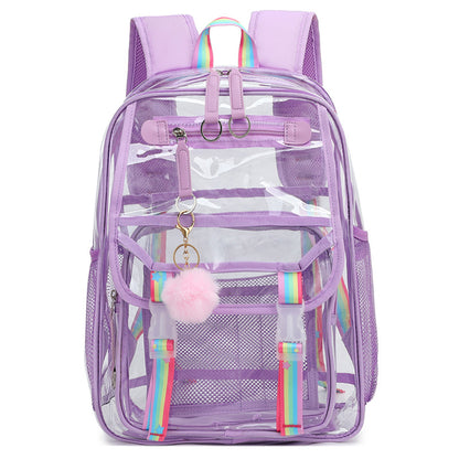 Fashion Large Capacity Pvc Clear Backpack