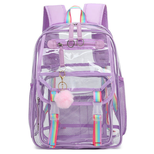 Fashion Large Capacity Pvc Clear Backpack