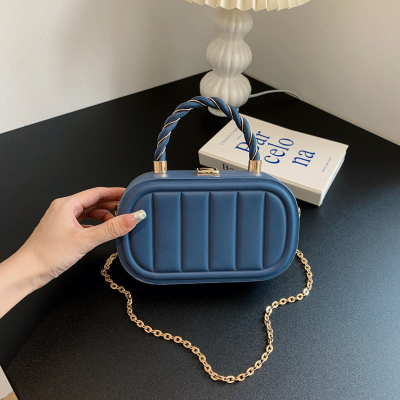 Fashionable Simple Solid Color Portable HandBags Shoulder Bag