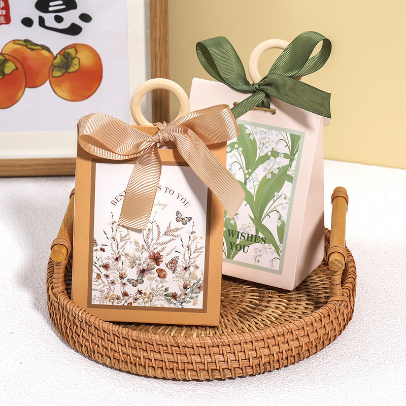 Sac d'emballage cadeau de bonbons de mariage simple et créatif 