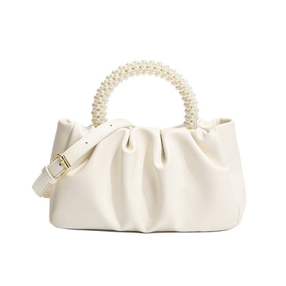 Sac à bandoulière tendance pour femme avec poignée en perles 