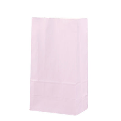 Sac en papier pour emballage cadeau de bonbons, couleur unie, simple et tendance 