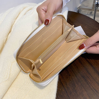 Women Fashion Letter Printing Zipper Coin Purse