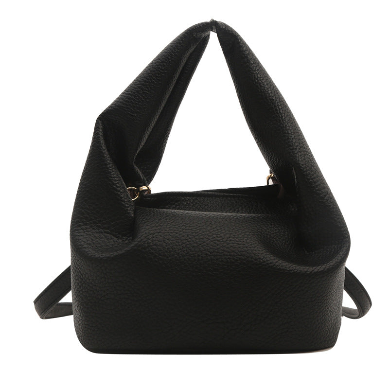 Fashionable Solid Color Shoulder Bag