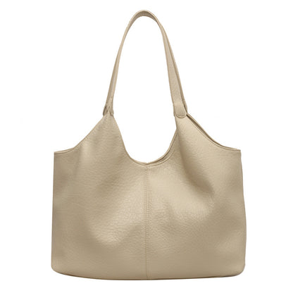 Women Casual Simple Solid Color Large Capacity Tote Bag