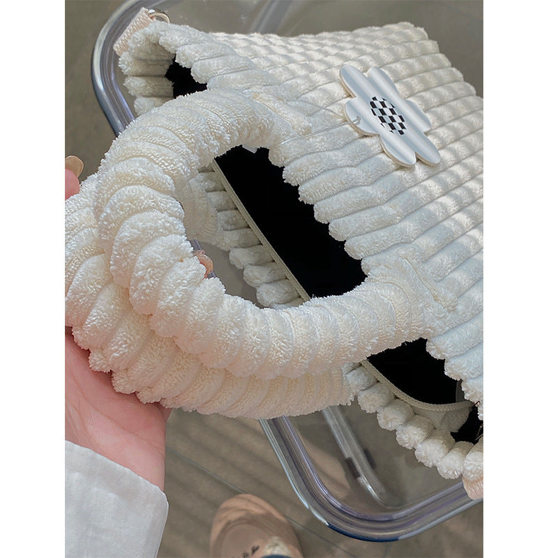 Women Fashion Corduroy Plush Mini Bag