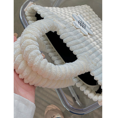 Women Fashion Corduroy Plush Mini Bag