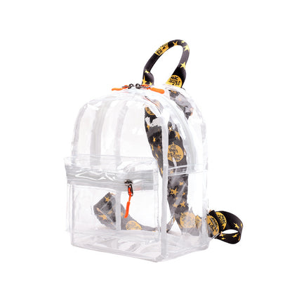 Women Fashion Pvc Clear Waterproof Backpack
