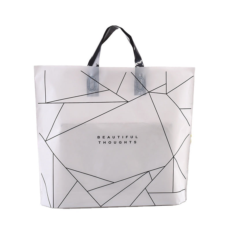 Sac fourre-tout en plastique à motif géométrique simple 