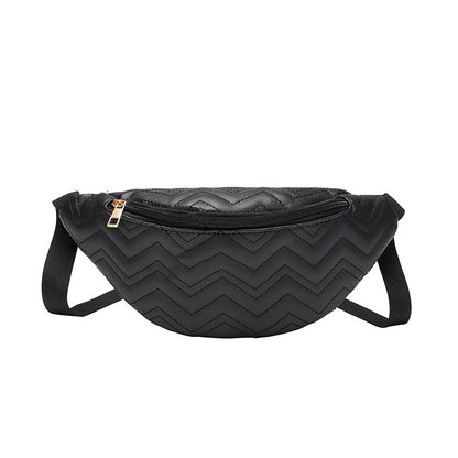 Sac banane brodé en losange pour femme 