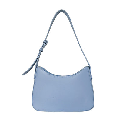 Sac à main tendance en PU pour femme, fermeture éclair, couleur unie 