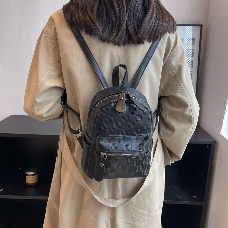 Women Fashion Solid Color Large Capacity Backpack