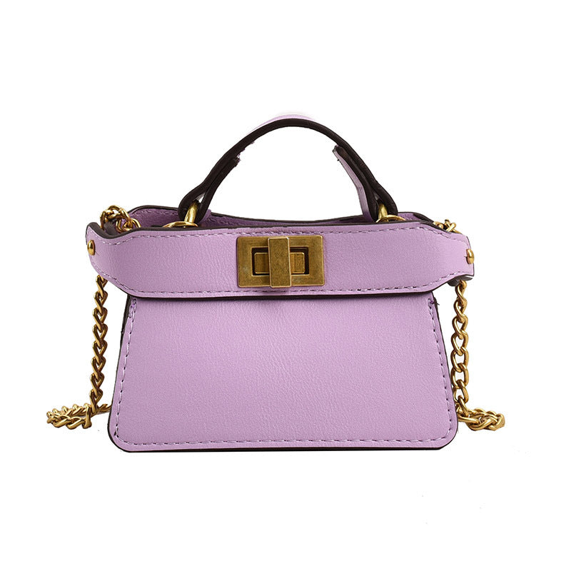 Women Fashion Buckle Square Chain Mini Crossbody Bag