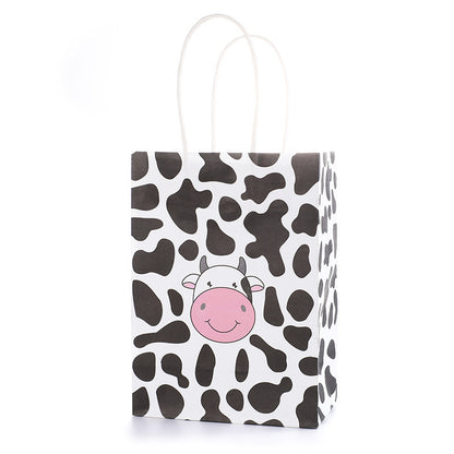 Cartoon Black White Cow Storage Packaging Bag Garment Accessories