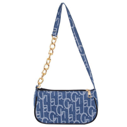 Women Summer Fashion Letter Print Square Shoulder Bag